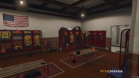 FIVEM Sandy Fire Station | Lore-Friendly Fire Department MLO | Interior & Exterior | Garage Bays | Offices & Training Room | Add-On | Optimized | Fivem Ready | High Quality — image 8