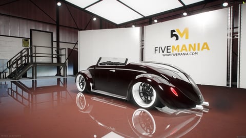 FIVEM Choptop66 | Custom Classic Car [Unbadged] Add-On | Open Top | Custom Wheels | Working Lights | Optimized | Fivem Ready | High Quality — image 8