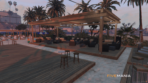 FIVEM Beach Club | Vibrant Coastal MLO | Bar & Hot Tub | Seating Areas | Add-On | Optimized | Fivem Ready | High Quality — image 5