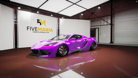 FIVEM Coquette4 | Realistic Sports Car Add-On | Custom Body Kit | Custom Wheels | Add-On | Optimized | Fivem Ready | High Quality — image 3