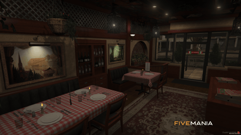 FIVEM Aldente Restaurant | Cozy Italian Dining MLO | Interior & Exterior | Add-On | Optimized | Fivem Ready | High Quality — image 8