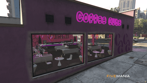 FIVEM Coffeecute | Charming Cafe MLO | Interior & Exterior | Custom Props | Unique Design | Add-On | Optimized | Fivem Ready | High Quality — image 3