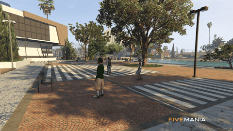 FIVEM Grove Street Lake | Multi-Purpose Waterfront MLO | Gym & Office | Outdoor Lounge | Amphitheater & Beach | Add-On | Optimized | Fivem Ready | High Quality — image 50
