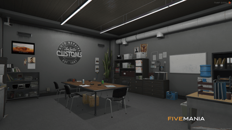 FIVEM Los Santos Customs | Detailed Auto Repair MLO | Interior & Exterior | Custom Props | Tuning Bays | Lounge Area | Add-On | Optimized | Fivem Ready | High Quality — image 12