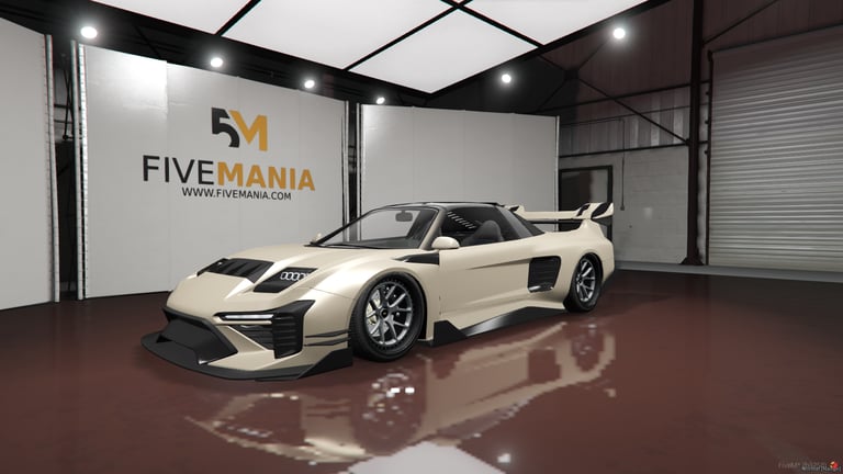 FIVEM Acura NSX (2nd Gen), Realistic Widebody Sports Car [Unbadg…