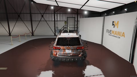FIVEM Mammoth | Armored Post-Apocalyptic SUV [Unbadged] Add-On | Custom Armor | Spikes & Plow | Mounted Weapon | Off-Road Ready | Add-On | Optimized | Fivem Ready | High Quality, image 7