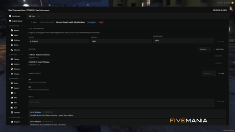 FIVEM Police Records Mdt | Comprehensive Police Records System | Evidence Tracking | Personnel Management | Custom Themes | Integrated Dispatch | Add-On | Optimized | Fivem Ready | High Quality, image 3