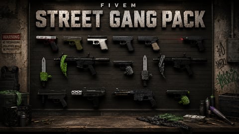 FiveM Street Gang Pack [62 Weapons] Add-On cover