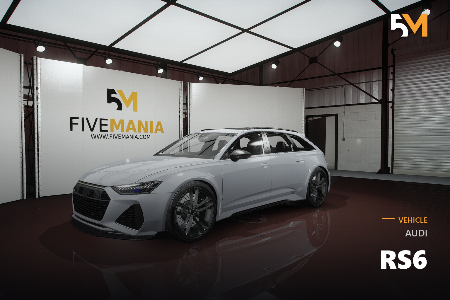 FIVEM Audi RS6 | Realistic Sports Wagon [Badged] Add-On | Optimized | Fivem Ready | High Quality