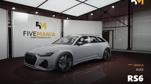 FIVEM Audi RS6 | Realistic Sports Wagon [Badged] Add-On | Optimized | Fivem Ready | High Quality cover