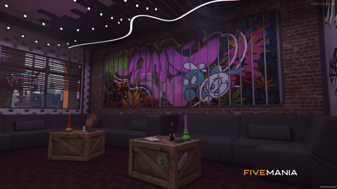 FIVEM Weed Shop | Modern Cannabis Dispensary MLO | Interior & Exterior | Custom Props & Neon Lighting | Add-On | Optimized | Fivem Ready | High Quality — image 2