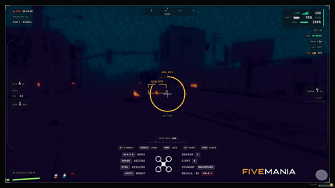 FIVEM SkyEye Police Drone | Advanced Police Drone Script | Target Tracking | Taser Functionality | Thermal Vision | Add-On | Optimized | Fivem Ready | High Quality, image 11