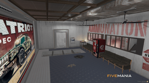 FIVEM Ammunation Reworked | Custom Ammunation MLO | Interior & Exterior | Gun Range | Custom Props | Add-On | Optimized | Fivem Ready | High Quality — image 9