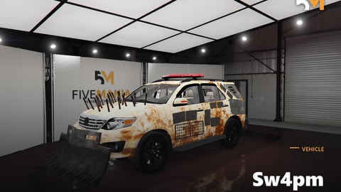 FIVEM Sw4pm | Post-Apocalyptic SUV [Unbadged] Add-On | Custom Armor | Working Lights | Unique Design | Add-On | Optimized | Fivem Ready | High Quality cover