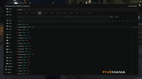FIVEM Police Records Mdt | Comprehensive Police Records System | Evidence Tracking | Personnel Management | Custom Themes | Integrated Dispatch | Add-On | Optimized | Fivem Ready | High Quality, image 39