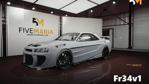 FIVEM Fr34v1 | Realistic Sports Car [Unbadged] Add-On | Custom Body Kit | Tuning Parts | Add-On | Optimized | Fivem Ready | High Quality cover