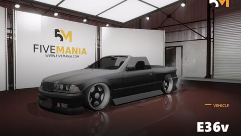 FIVEM E36v | Realistic Convertible Sports Car [Badged] Add-On | Optimized | Fivem Ready | High Quality cover