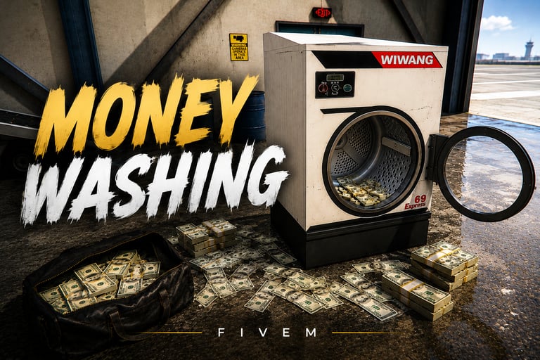 FIVEM Money Washing, Money Laundering Script