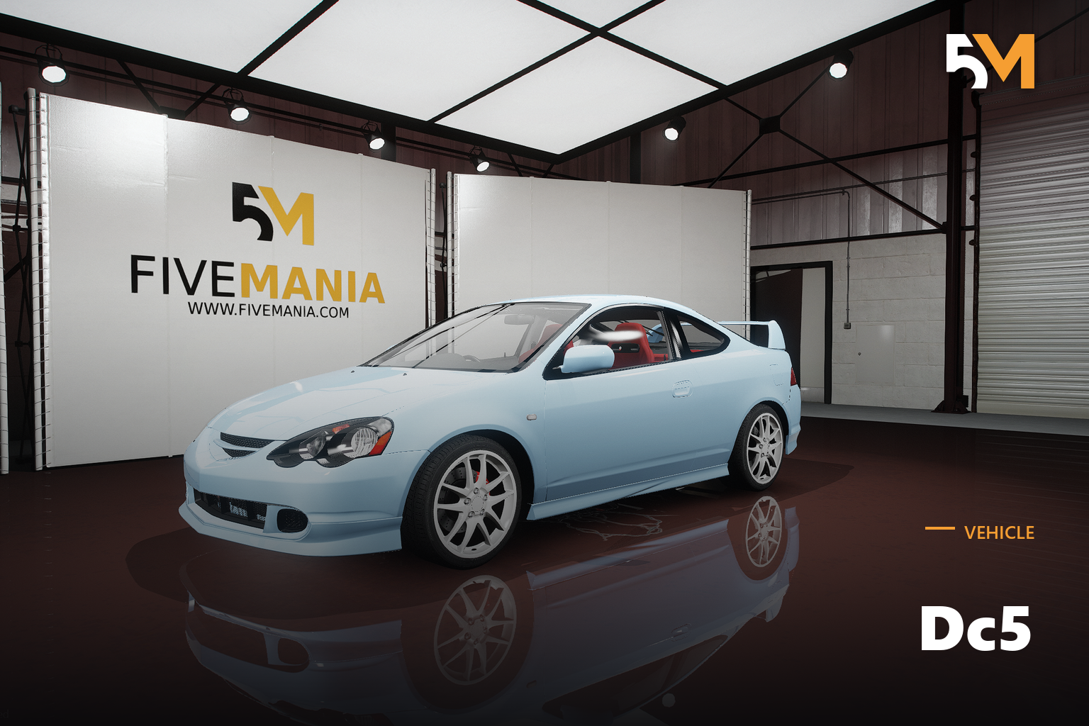 FIVEM Dc5 | Realistic Sports Car [Unbadged] Add-On | Interior & Exterior | Working Lights | Tuning Parts | Optimized | Fivem Ready | High Quality