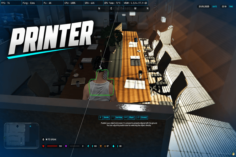 FIVEM Printer, Interactive Document Creation Script