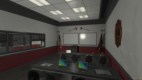 FIVEM Legion Fire Department | Detailed Fire Station MLO | Interior & Exterior | Fire Pole | Meeting Room | Offices | Add-On | Optimized | Fivem Ready | High Quality — image 20