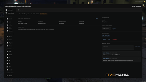FIVEM Police Records Mdt | Comprehensive Police Records System | Evidence Tracking | Personnel Management | Custom Themes | Integrated Dispatch | Add-On | Optimized | Fivem Ready | High Quality, image 22