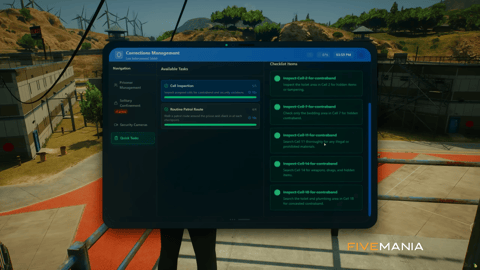 FIVEM Prison System | Comprehensive Corrections Management Script | Prisoner Management | Crafting | Tasks & Patrols | Tablet UI | Add-On | Optimized | Fivem Ready | High Quality, image 39
