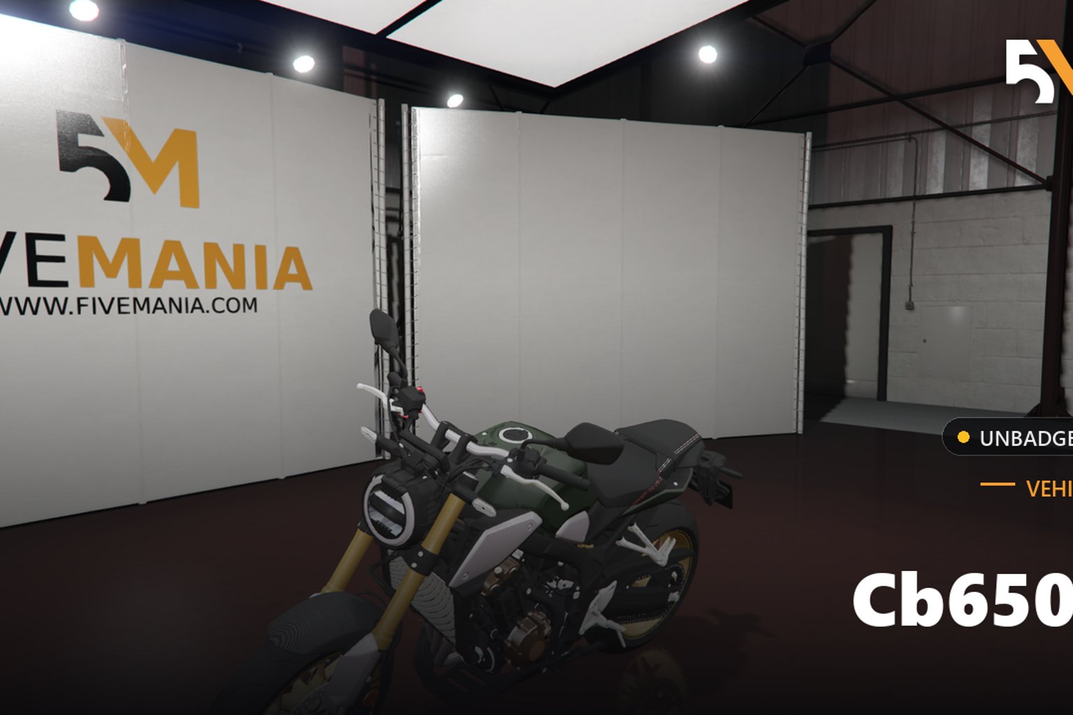 FIVEM Cb650r | Realistic Motorcycle [Unbadged] Add-On | Optimized | Fivem Ready | High Quality