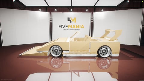 FIVEM Katon | Unique Cardboard Sports Car [Unbadged] Add-On | Custom Wheels | Convertible | Spoiler | Optimized | Fivem Ready | High Quality — image 7