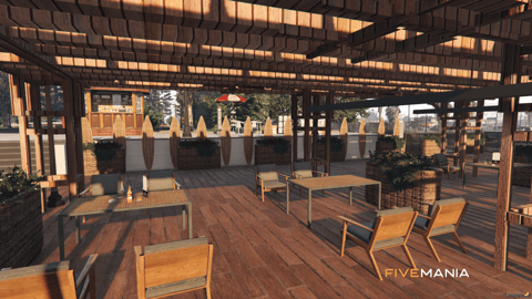 FIVEM Drive In Cinema | Waterfront Entertainment MLO | Outdoor Cinema Screen | Beach Bar & Lounge | Parking Area | Add-On | Optimized | Fivem Ready | High Quality — image 10