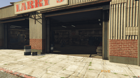 FIVEM Larry's Mechanic | Desert Mechanic Shop MLO | Interior & Exterior | Waiting Area | Office Space | Garage Bays | Add-On | Optimized | Fivem Ready | High Quality — image 14