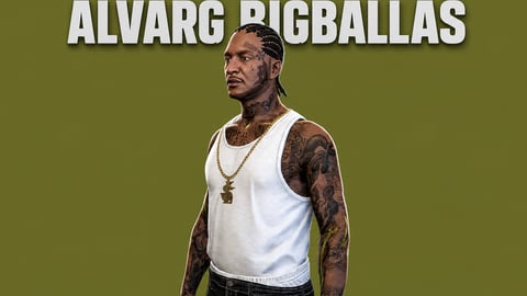 Alvarg Bigballas | Custom Character | Multiple Outfits | Optimized & Fivem Ready [Add-On] cover