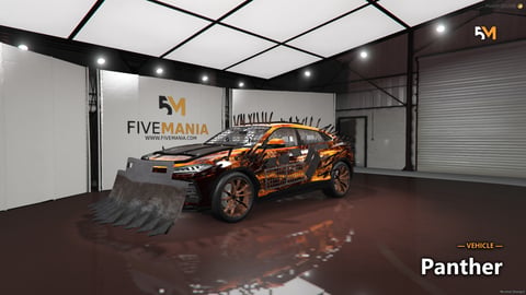 FIVEM Panther | Armored SUV [Unbadged] Add-On | Custom Plow | Spikes & Armor | Unique Livery | Add-On | Optimized | Fivem Ready | High Quality, image 6