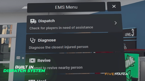 FIVEM Ambulance Job | Advanced EMS Script | Context Menu | Stretcher Prop | Death Animations | Revive & Heal | Add-On | Optimized | Fivem Ready | High Quality, image 29