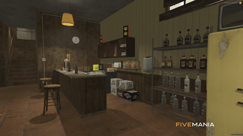 FIVEM Vagos Stash | Gang Hideout MLO | Interior & Exterior | Bar Area | Pool Table | Add-On | Optimized | Fivem Ready | High Quality — image 10