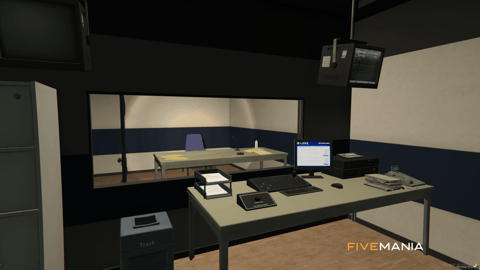 FIVEM Mission Row Police Department V3 | Comprehensive Police Station MLO | Interior & Exterior | Helipad | Multiple Offices | Add-On | Optimized | Fivem Ready | High Quality — image 31