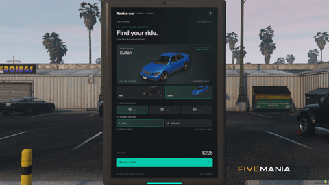 FIVEM PodDrive Car Rentals | Advanced Vehicle Rental System | Customizable Stations | UI Driven | Automated Pickup & Return | Add-On | Optimized | Fivem Ready | High Quality, image 24