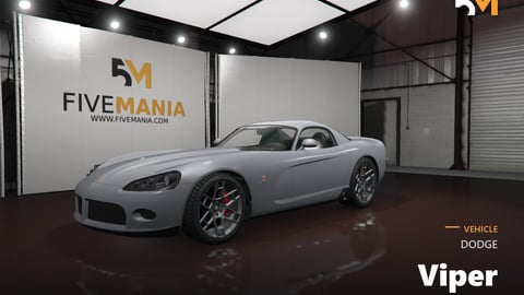 FIVEM Dodge Viper | Realistic Sports Car [Badged] Add-On | Optimized | Fivem Ready | High Quality cover