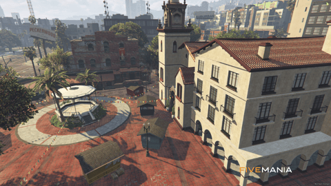 FIVEM Brawl Bar | Lively Town Square MLO | Interior & Exterior | Custom Props | Add-On | Optimized | Fivem Ready | High Quality — image 8