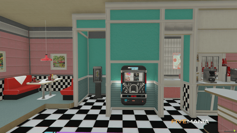 FIVEM Vespucci Beach Diner, Retro Diner MLO, image 5