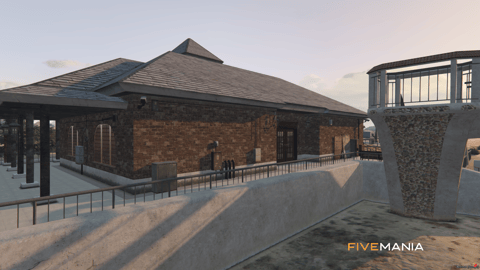 FIVEM Sandy Train Station | Detailed Train Station MLO | Interior & Exterior | Ticket Booth | Waiting Area | Add-On | Optimized | Fivem Ready | High Quality — image 3