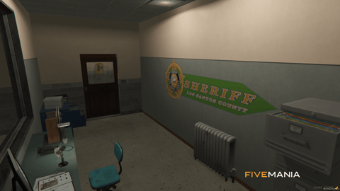FIVEM Sherif Department V2 | Lore-Friendly Sheriff Department MLO | Interior & Exterior | Custom Props | Add-On | Optimized | Fivem Ready | High Quality — image 17