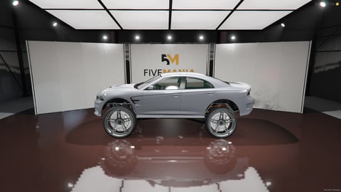 FIVEM Dodge Charger Hellcat | Lifted Sports Sedan [Badged] Add-On | Custom Suspension | Large Chrome Wheels | Interior & Exterior | Optimized | Fivem Ready | High Quality, image 7