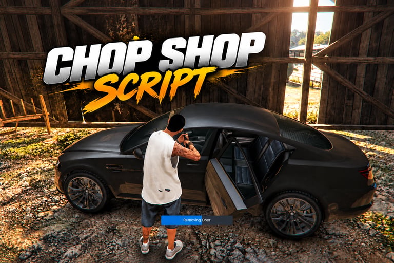 FIVEM Chop Shop Script, Realistic Vehicle Disassembly Script