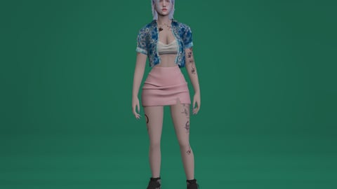 Yuno | Female Ped | Multiple Outfits | Optimized & Fivem Ready [Add-On] — image 6