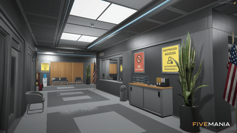 FIVEM La Puerta Lspd | Lore-Friendly Police Station MLO | Interior & Exterior | Shooting Range | Detention Cells | Conference Room | Add-On | Optimized | Fivem Ready | High Quality — image 38