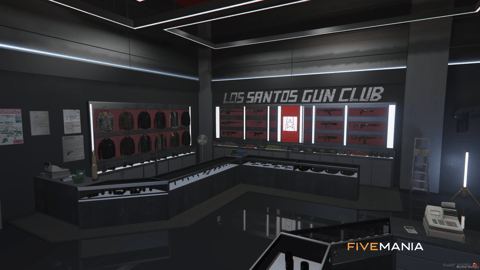 FIVEM Ammunation Big Reworked | Expanded Gun Store MLO | Interior & Exterior | Shooting Range | Locker Room | Weapon Displays | Add-On | Optimized | Fivem Ready | High Quality — image 4