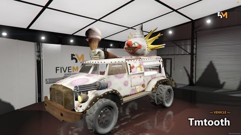 FIVEM Tmtooth | Armored Ice Cream Truck [Unbadged] Add-On | Miniguns | Custom Clown Head | Off-Road Ready | Add-On | Optimized | Fivem Ready | High Quality, image 5