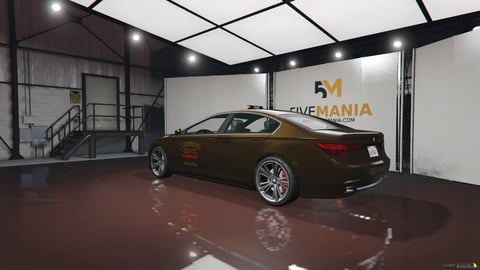 FIVEM BMW 7 Series | Lore Friendly Taxi Sedan Add-On | Liveries | Working Lights | Optimized Interior | Add-On | Optimized | Fivem Ready | High Quality, image 8