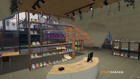 FIVEM Airport Square | Modern Airport Area MLO | Interior & Exterior | Car Rental & Cafe | Add-On | Optimized | Fivem Ready | High Quality — image 6